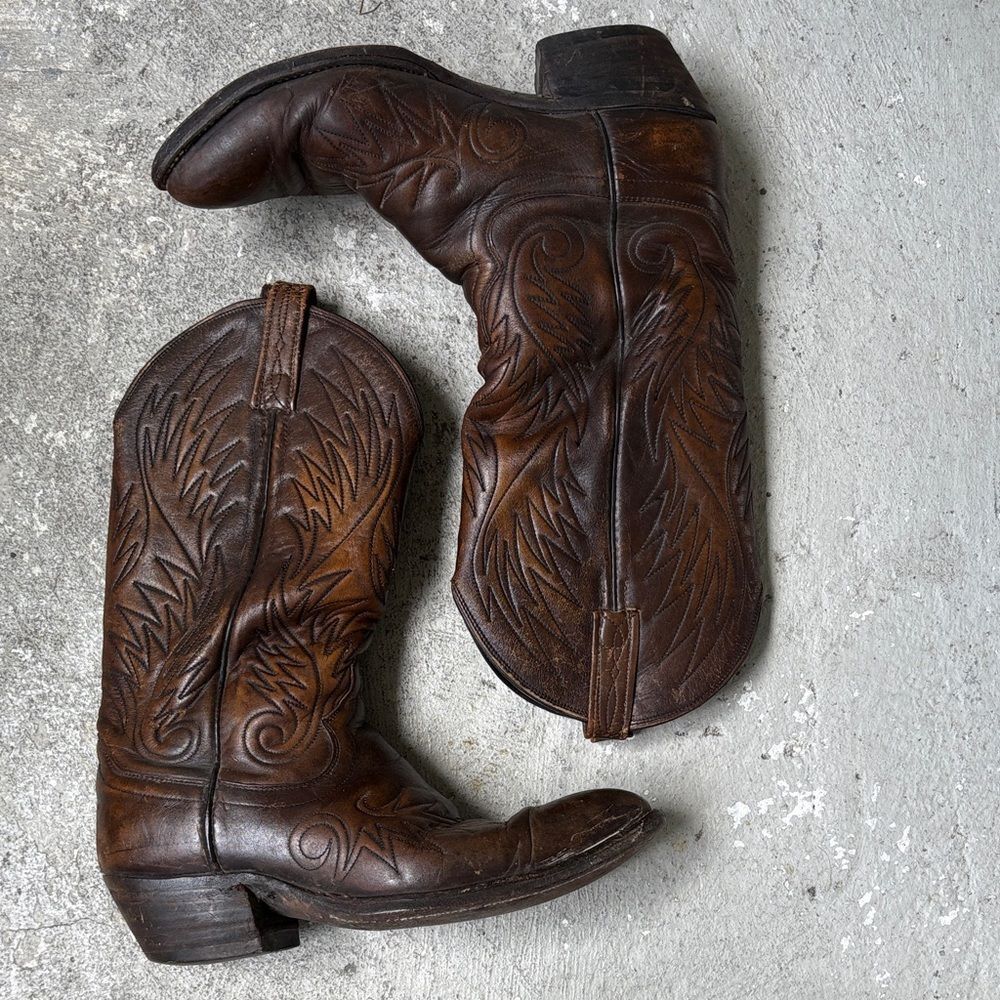 Vintage Dan post cowboy boots